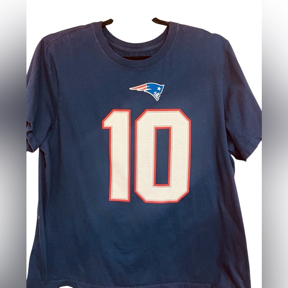 Nike # 10 Jones New England Patriots Jersey T Shirt NFL Football Size XXL - Picture 1 of 5